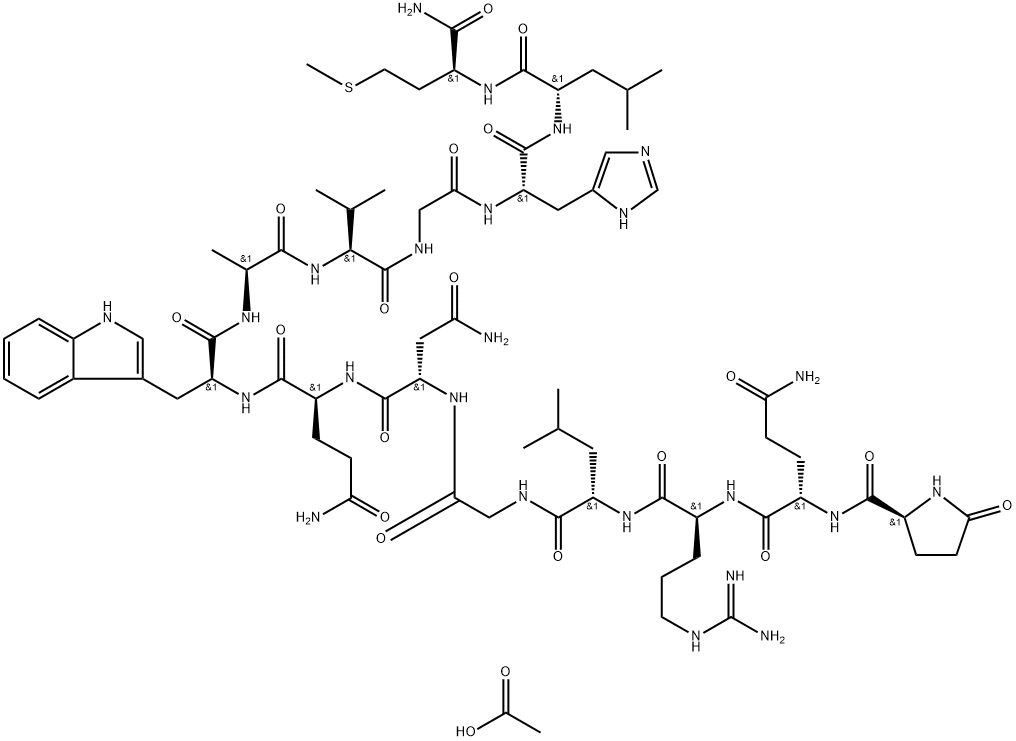 Bombesin acetate结构式