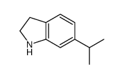 6-​(propan-2-yl)-2,3-dihydro-1H-indole Structure