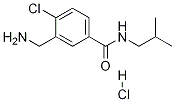 3-氨甲基-4-氯-N-异丙基苯甲酰胺盐酸盐结构式