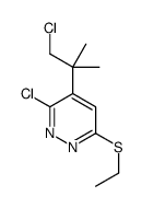 3-chloro-4-(1-chloro-2-methylpropan-2-yl)-6-ethylsulfanylpyridazine Structure
