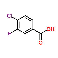 4-Chloro-3-fluorobenzoic acid结构式