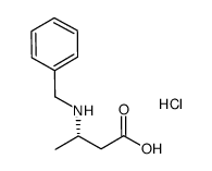 (S)-3-(benzylamino)butanoic acid hydrochloride结构式