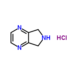 6,7-二氢-5H-吡咯并[3,4-b]吡嗪盐酸盐结构式