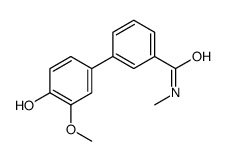 3-(4-hydroxy-3-methoxyphenyl)-N-methylbenzamide结构式