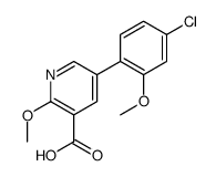 5-(4-chloro-2-methoxyphenyl)-2-methoxypyridine-3-carboxylic acid Structure