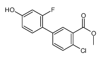 methyl 2-chloro-5-(2-fluoro-4-hydroxyphenyl)benzoate Structure