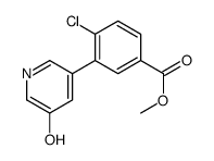 methyl 4-chloro-3-(5-hydroxypyridin-3-yl)benzoate Structure