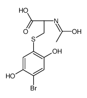 2-bromo-5-(N-acetylcystein-S-yl)hydroquinone结构式