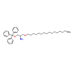 1-(Hexadecyloxy)-3-(trityloxy)-2-propanamine结构式