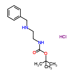 N-Boc,N'-苄基-1,2-乙二胺盐酸盐结构式