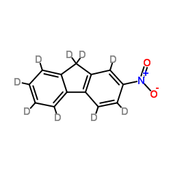 2-硝基芴-D9结构式