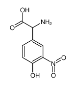 2-amino-2-(4-hydroxy-3-nitrophenyl)acetic acid Structure
