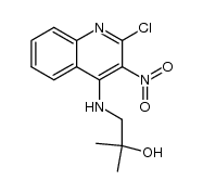 1-[(2-chloro-3-nitro-4-quinolinyl)amino]-2-methyl-2-propanol Structure