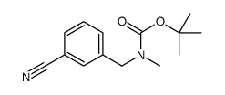 tert-butyl N-[(3-cyanophenyl)methyl]-N-methylcarbamate Structure