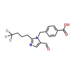 4-[(2-Butyl-5-formyl-1H-imidazol-1-yl)methyl]benzoic acid-d3 Structure