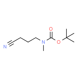 tert-butyl N-(3-cyanopropyl)-N-methylcarbamate Structure
