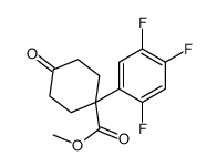 4-氧代-1-(2,4,5-三氟苯基)环己烷羧酸甲酯结构式