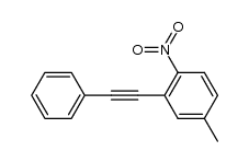 4-methyl-1-nitro-2-(phenylethynyl)benzene结构式