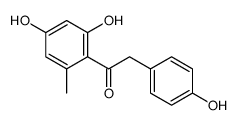 1-(2,4-dihydroxy-6-methylphenyl)-2-(4-hydroxyphenyl)ethanone结构式