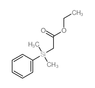 Acetic acid,2-(dimethylphenylsilyl)-, ethyl ester结构式