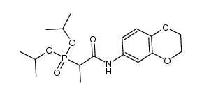 diisopropyl (1-((2,3-dihydrobenzo[b][1,4]dioxin-6-yl)amino)-1-oxopropan-2-yl)phosphonate结构式