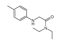 N,N-diethyl-2-(4-methylanilino)acetamide结构式