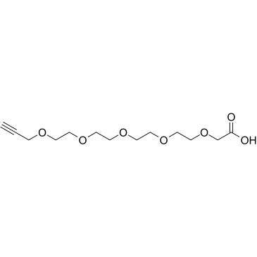 Propargyl-PEG4-CH2COOH结构式
