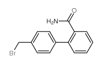 4'-(溴甲基)-[1,1'-联苯]-2-甲酰胺结构式