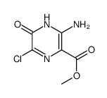 METHYL 3-AMINO-6-CHLORO-5-HYDROXYPYRAZINE-2-CARBOXYLATE结构式