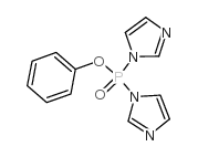 二-1H-咪唑-1-基膦酸苯酯结构式