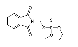 Dithiophosphoric acid S-[(1,3-dihydro-1,3-dioxo-2H-isoindol-2-yl)methyl]O-methyl O-(1-methylethyl) ester Structure