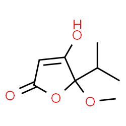 2(5H)-Furanone,4-hydroxy-5-methoxy-5-(1-methylethyl)-(9CI)结构式
