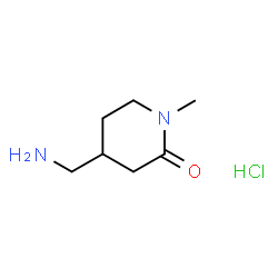 4-(氨基甲基)-1-甲基哌啶-2-盐酸盐结构式