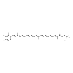 1',2'-Dihydro-1'-methoxy-χ,ψ-caroten-4'-one结构式