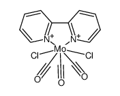 Mo(II)Cl2(CO)3(2,2'-bipyridine) Structure
