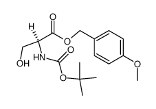 N-(tert-butoxycarbonyl)-L-serine 4-methoxybenzyl ester Structure