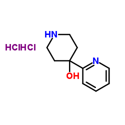 4-(吡啶-2-基)哌啶-4-醇双盐酸盐结构式