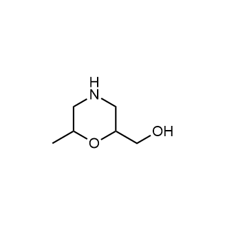 (6-甲基吗啉-2-基)甲醇结构式