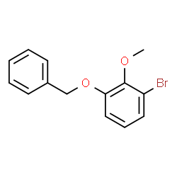 1-Bromo-2-methoxy-3-(phenylmethoxy)benzene结构式