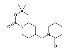 1-Boc-4-(2-oxo-piperidin-1-ylmethyl)piperidine Structure