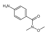 4-Amino-N-methoxy-N-methyl-benzamide Structure