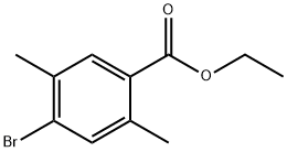 4-溴-2,5-二甲基苯甲酸乙酯结构式
