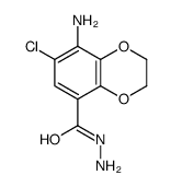 8-AMINO-7-CHLORO-2,3-DIHYDROBENZO[B][1,4]DIOXINE-5-CARBOHYDRAZIDE structure