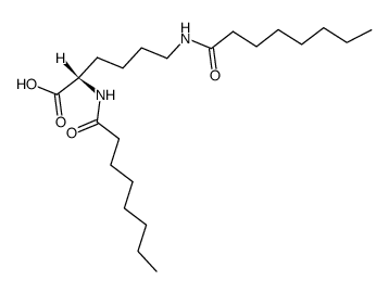 N2,N6-bis(1-oxooctyl)-L-lysine Structure