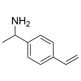 1-(4-乙烯基苯基)乙胺结构式