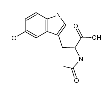 Nα-Acetyl-5-hydroxy-tryptophan结构式