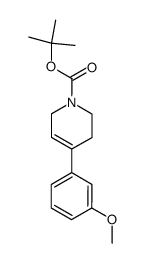 Tert-Butyl 4-(3-methoxyphenyl)-5,6-dihydropyridine-1(2H)-carboxylate结构式