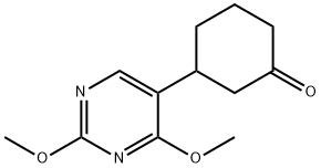 3-(2,4-二甲氧基嘧啶-5-基)环己酮结构式
