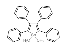 1,1-dimethyl-2,3,4,5-tetraphenyl-stannole Structure