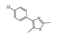 4-(4-Chlorophenyl)-2,5-dimethylthiazole Structure